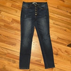 KanCan High rise button fly jeans